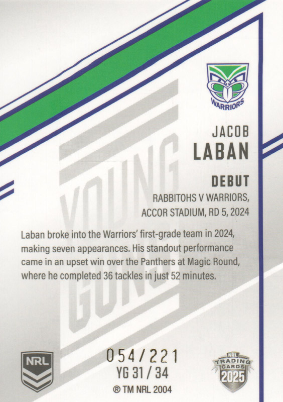 Jacob Laban back