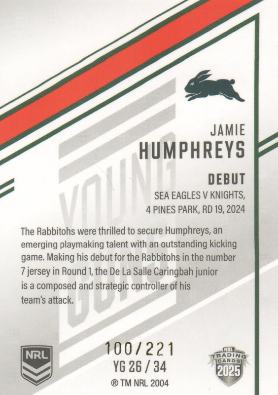 Jamie Humphreys back
