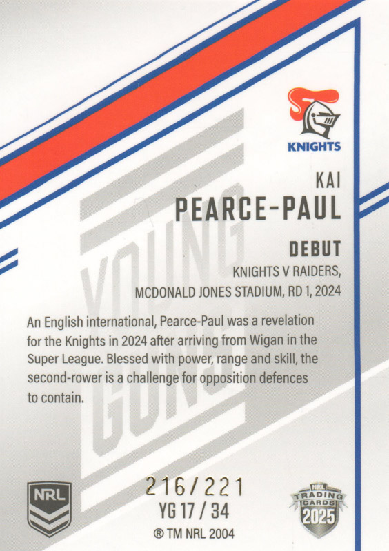 Kai Pearce-Paul back