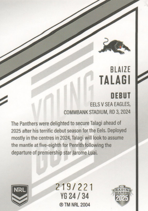 Blaize Talagi back