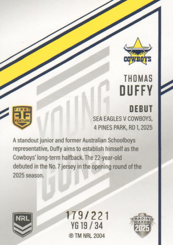 Thomas Duffy back
