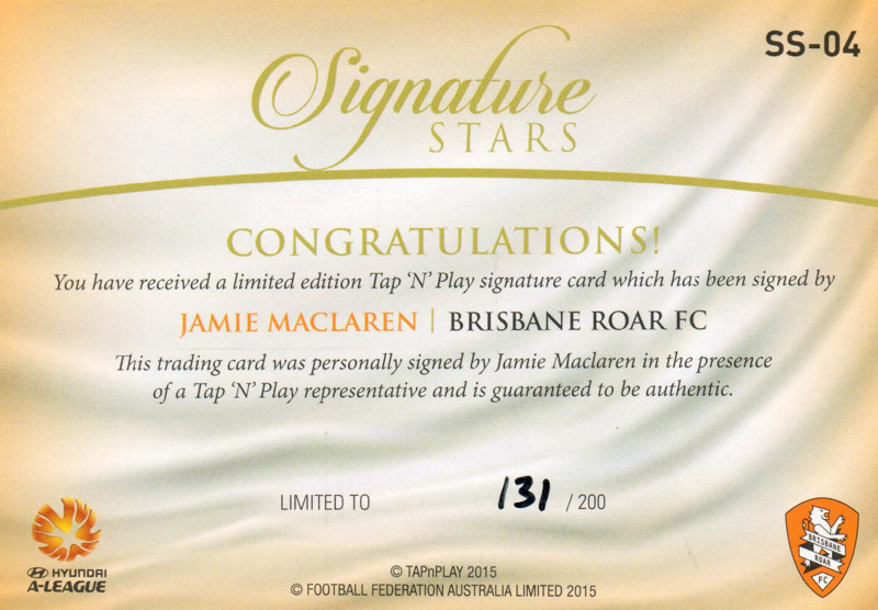 Jamie Maclaren back
