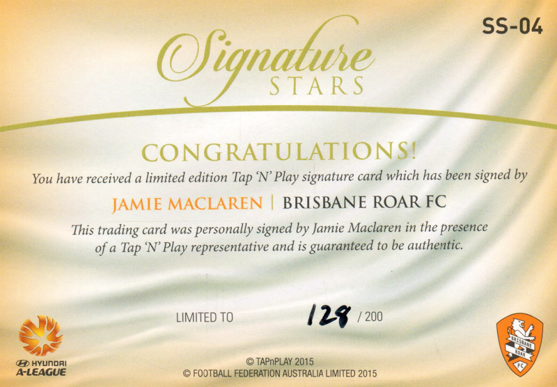 Jamie Maclaren back