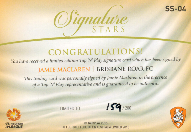 Jamie Maclaren back