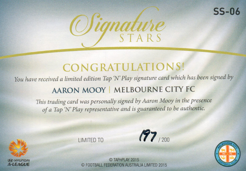 Aaron Mooy back
