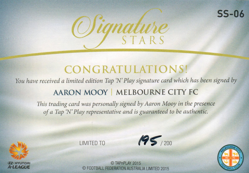 Aaron Mooy back