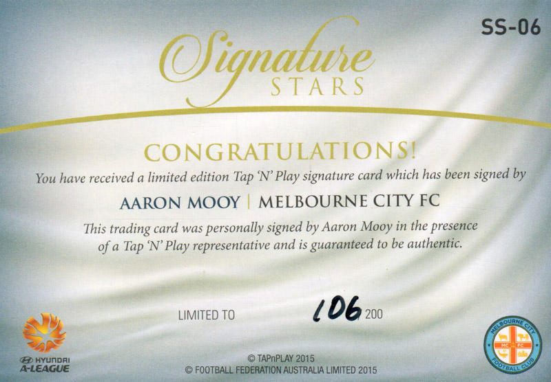 Aaron Mooy back