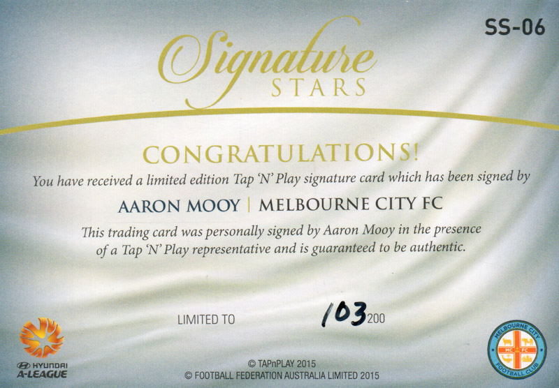 Aaron Mooy back