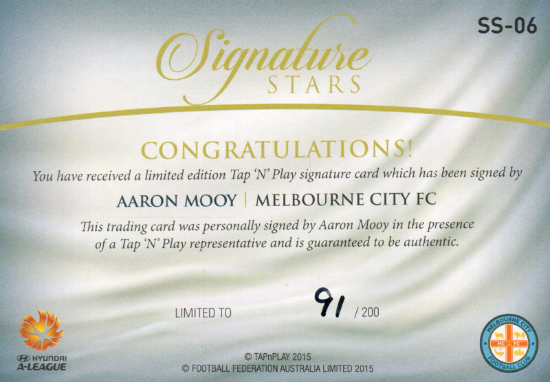 Aaron Mooy back