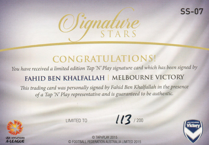 Fahid Ben Khalfallah back