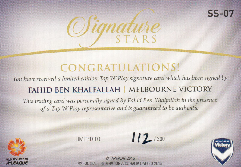 Fahid Ben Khalfallah back