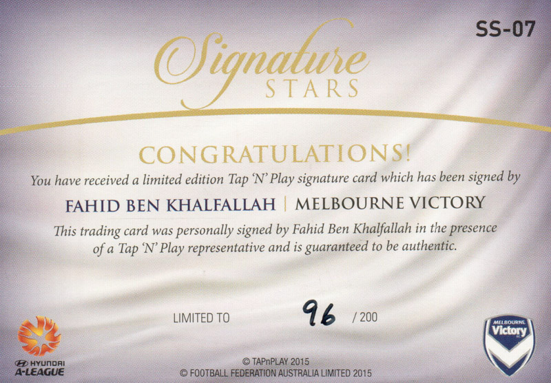 Fahid Ben Khalfallah back
