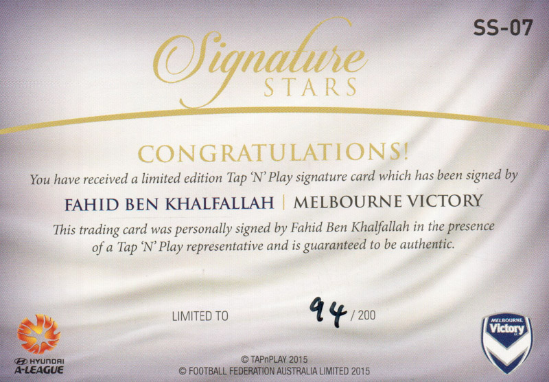 Fahid Ben Khalfallah back