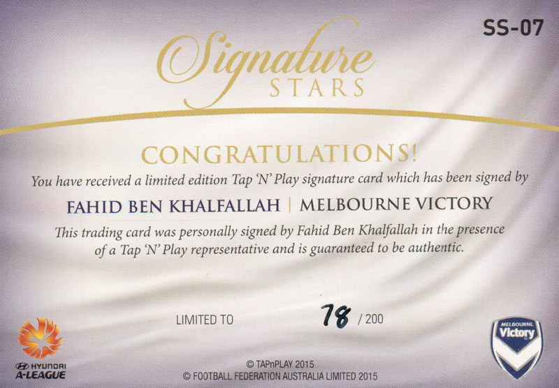 Fahid Ben Khalfallah back