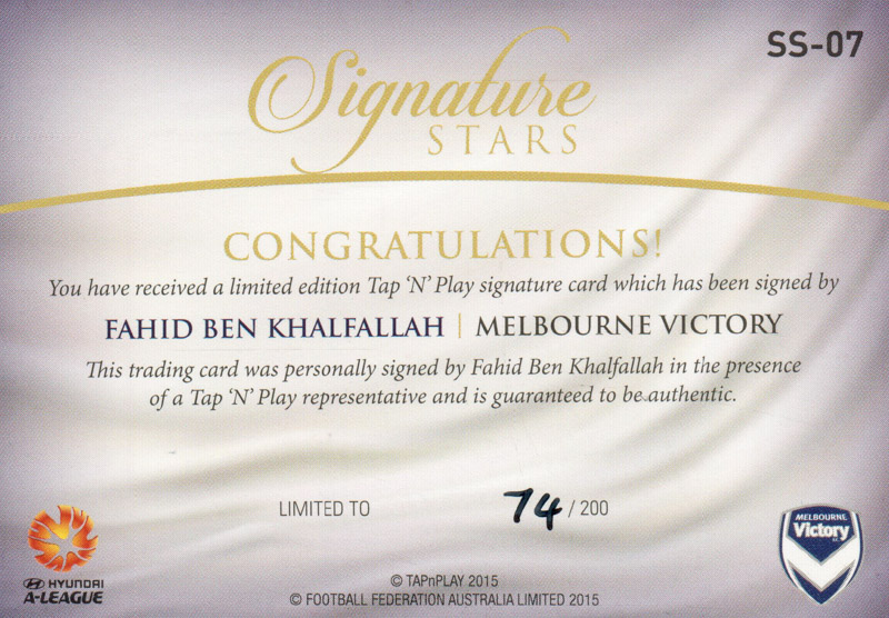 Fahid Ben Khalfallah back