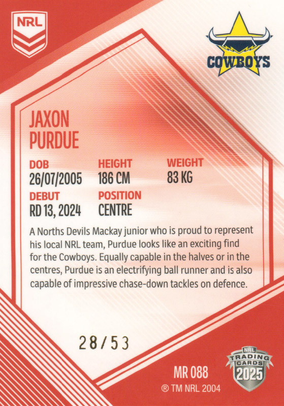 Jaxon Purdue back