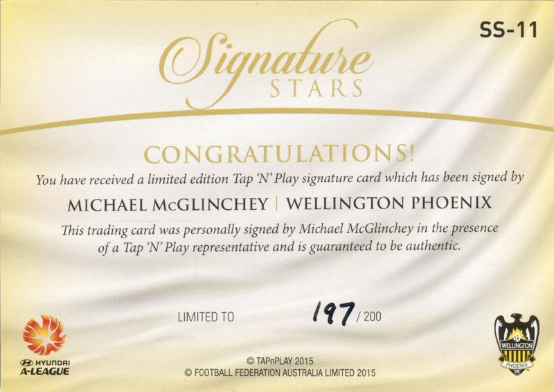 Michael McGlinchey back