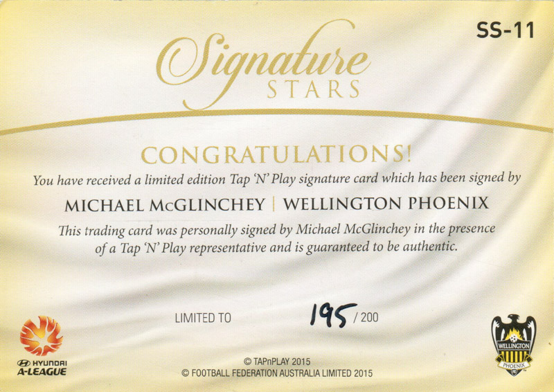 Michael McGlinchey back