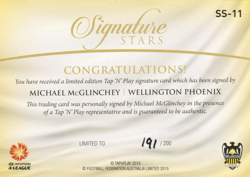 Michael McGlinchey back