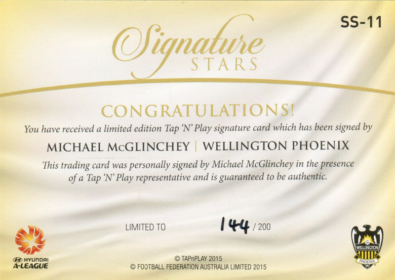 Michael McGlinchey back