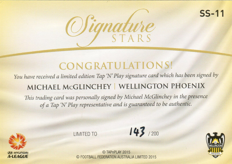 Michael McGlinchey back