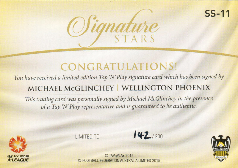 Michael McGlinchey back