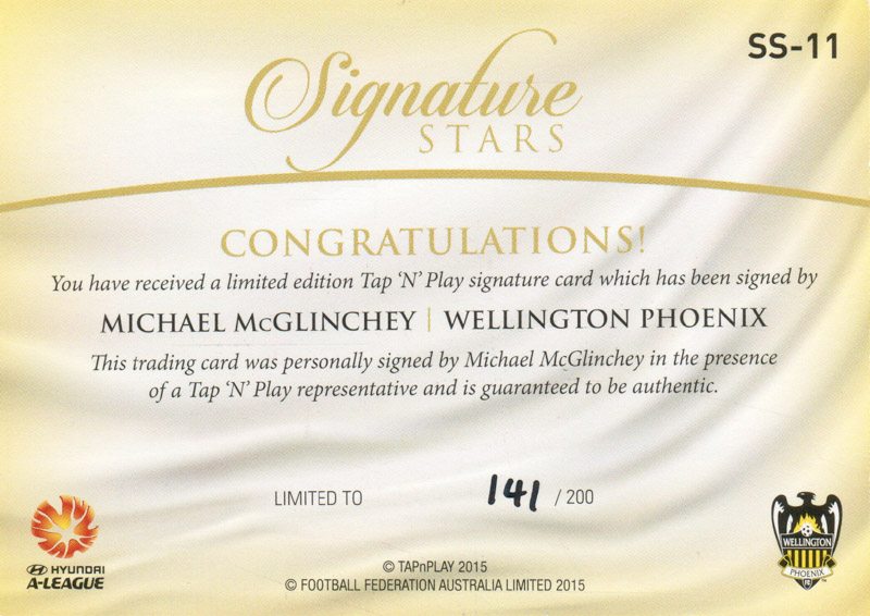 Michael McGlinchey back
