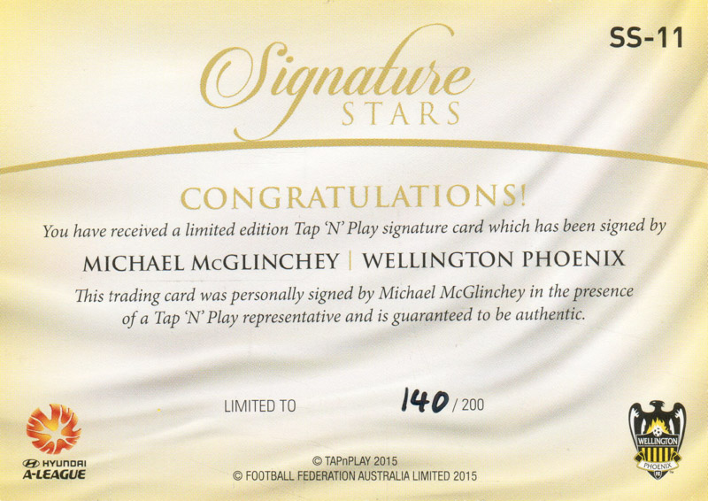 Michael McGlinchey back
