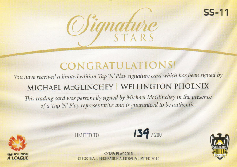 Michael McGlinchey back