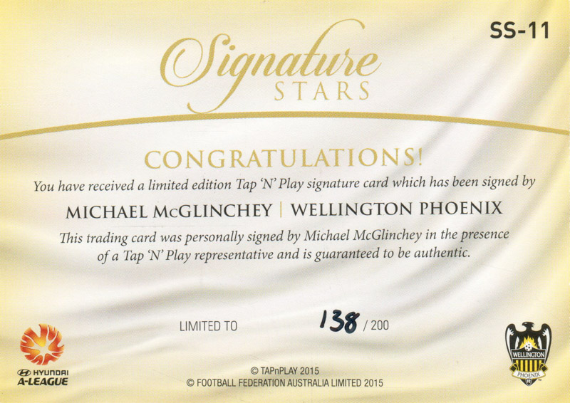 Michael McGlinchey back