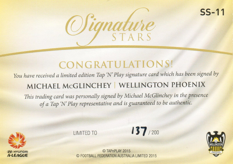 Michael McGlinchey back