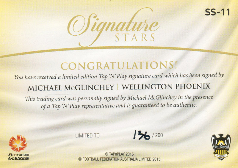 Michael McGlinchey back