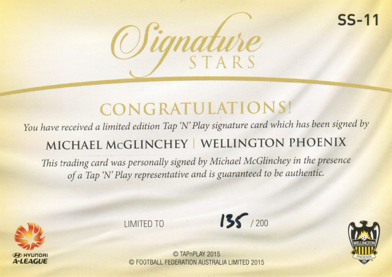 Michael McGlinchey back