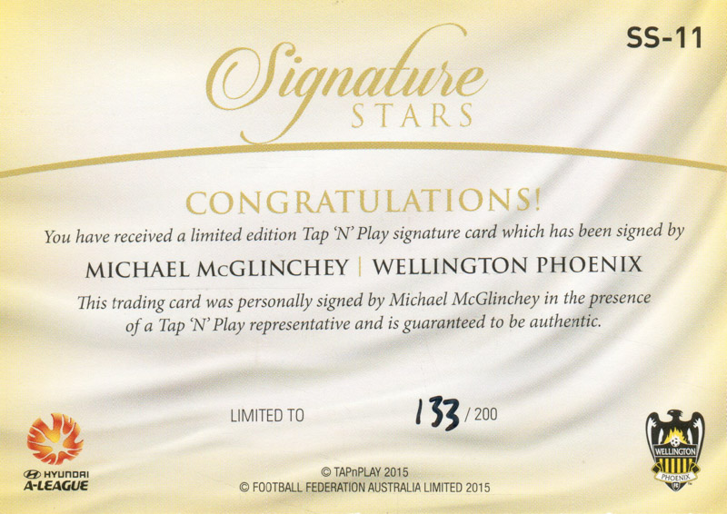 Michael McGlinchey back