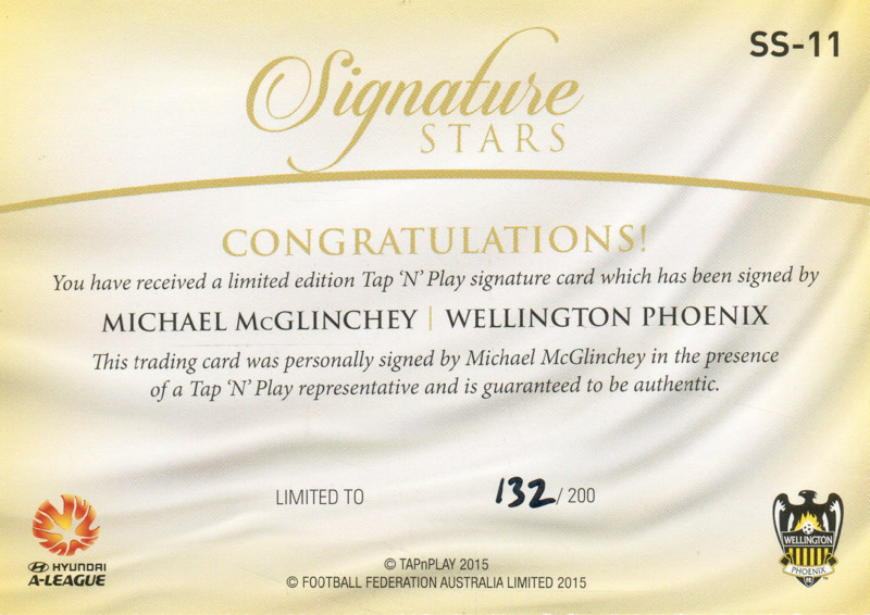Michael McGlinchey back