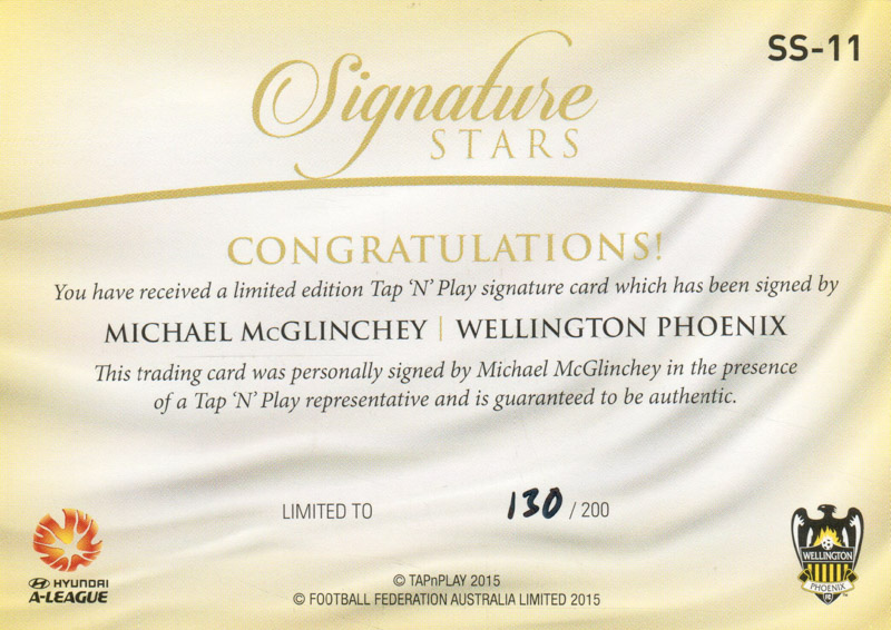 Michael McGlinchey back