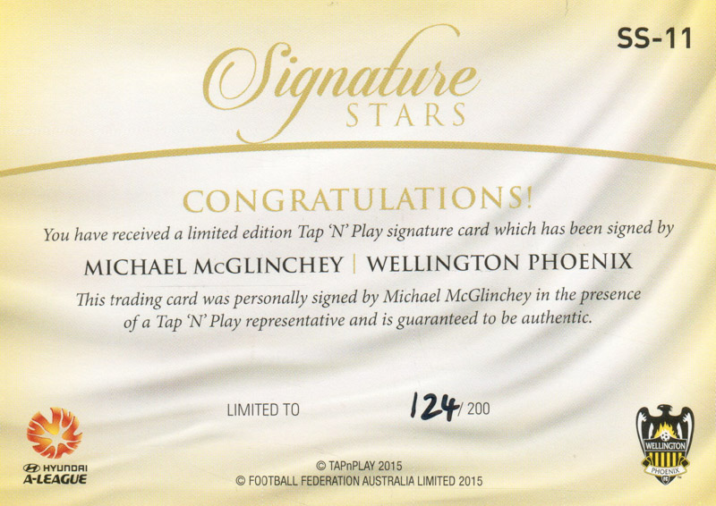 Michael McGlinchey back