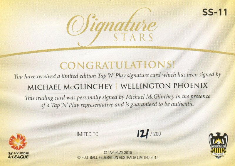 Michael McGlinchey back