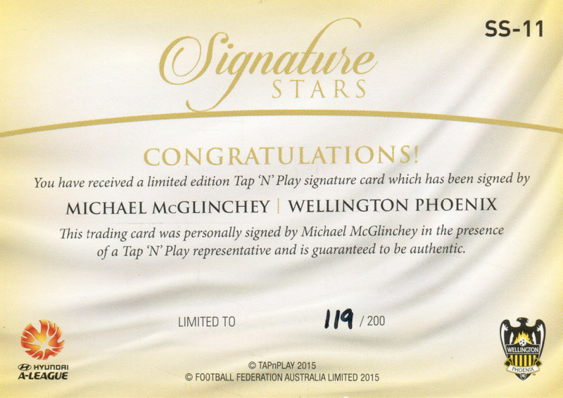 Michael McGlinchey back