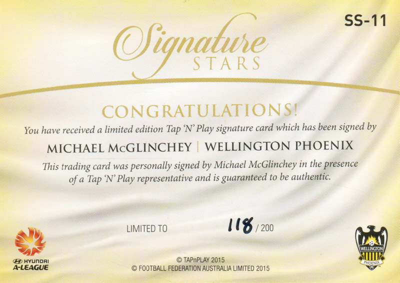 Michael McGlinchey back