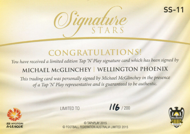 Michael McGlinchey back