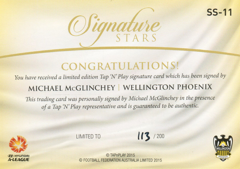 Michael McGlinchey back
