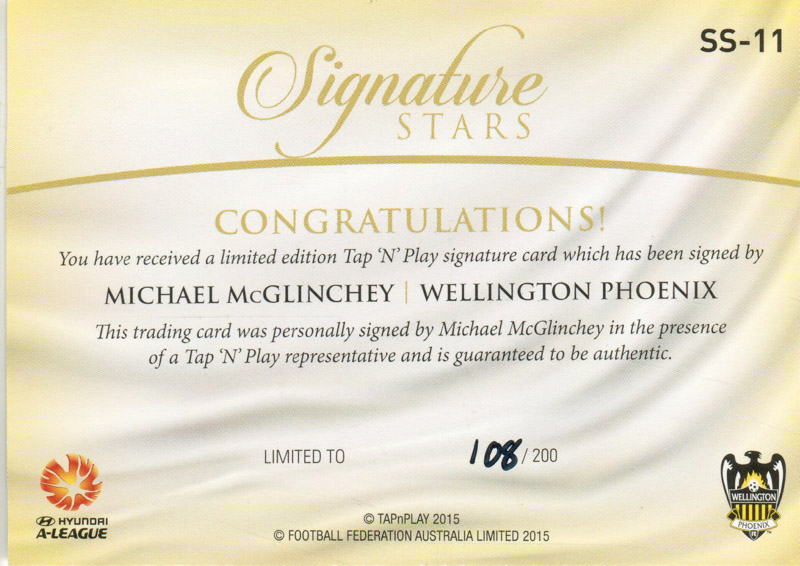 Michael McGlinchey back