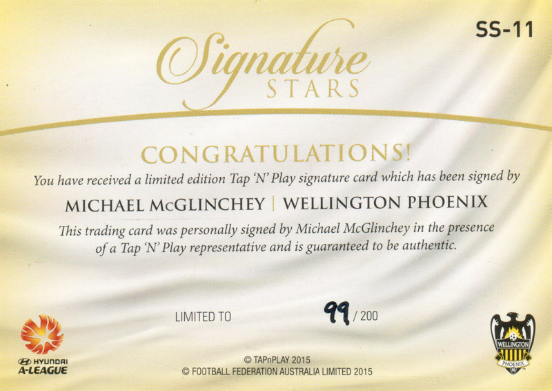 Michael McGlinchey back