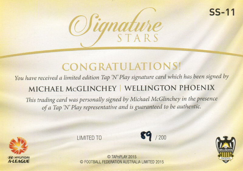 Michael McGlinchey back