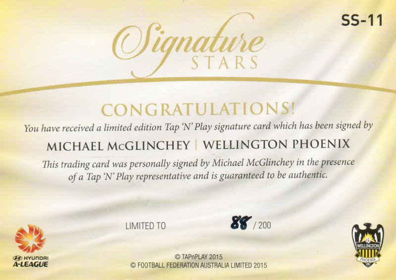 Michael McGlinchey back