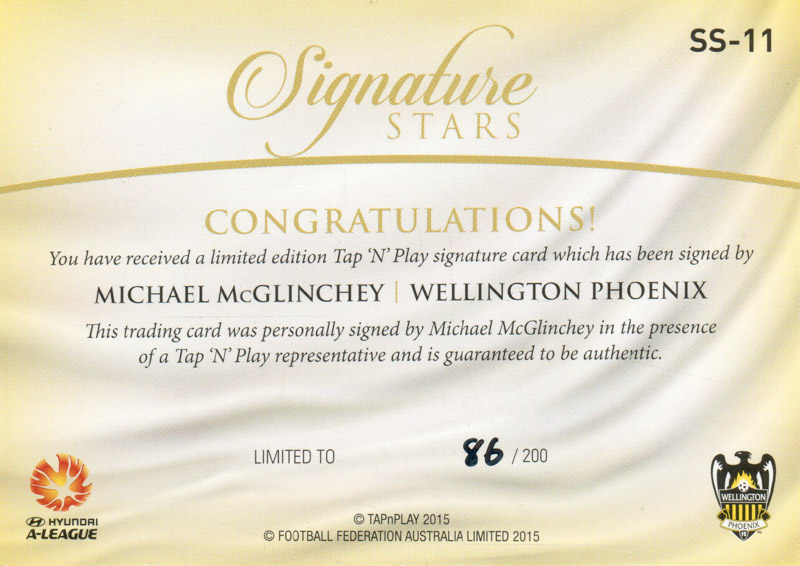 Michael McGlinchey back