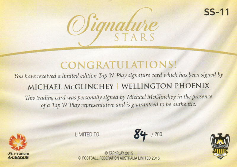 Michael McGlinchey back