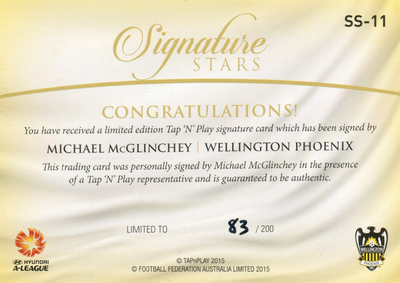 Michael McGlinchey back
