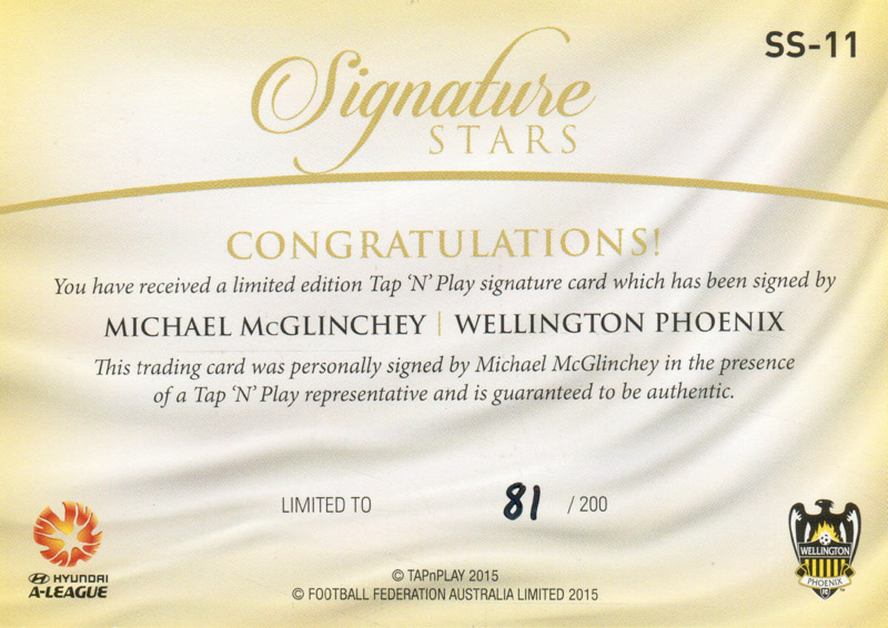 Michael McGlinchey back